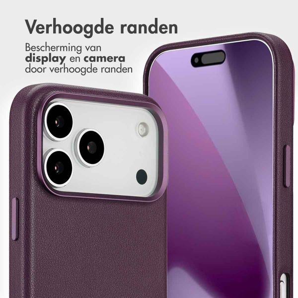 Accezz Leather Bookcase 2-in-1 met MagSafe Apple iPhone 17 Pro Max - Heath Purple