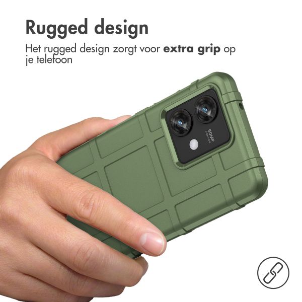 imoshion Rugged Shield Backcover Motorola Edge 40 Neo - Donkergroen