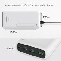 imoshion Powerbank - 27.000 mAh - Quick Charge en Power Delivery - Wit