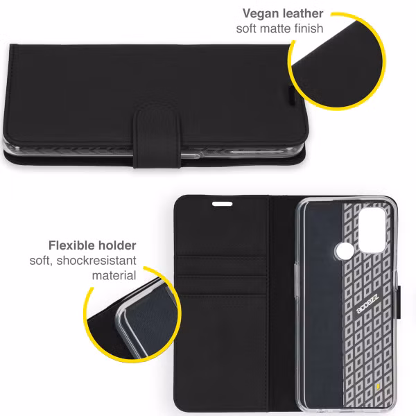 Accezz Wallet Softcase Bookcase Oppo A53 / Oppo A53s - Zwart