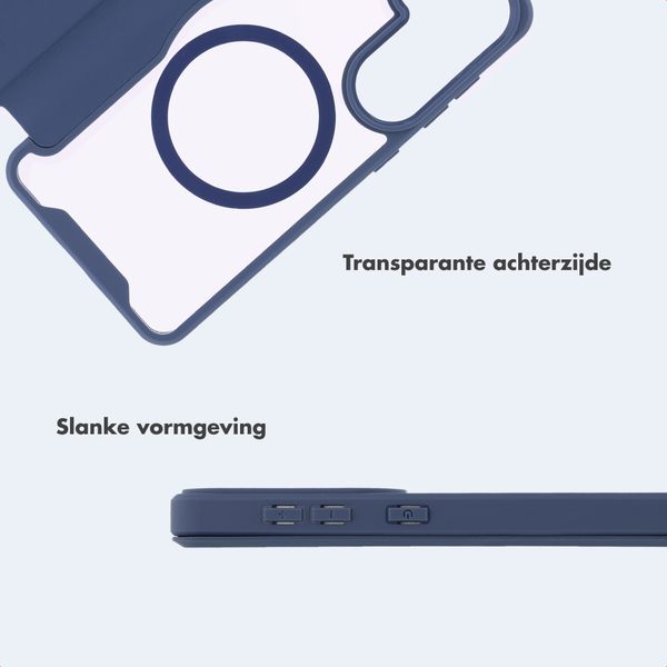 imoshion Transparante Bookcase met MagSafe Samsung Galaxy S25 / S24 - Blauw