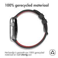 imoshion Siliconen sport bandje gesp Apple Watch Series 1-9 / SE - 38/40/41 mm / Series 10 - 42 mm - Zwart / Rood