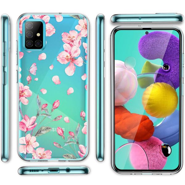 imoshion Design hoesje Samsung Galaxy A31 - Bloem - Roze