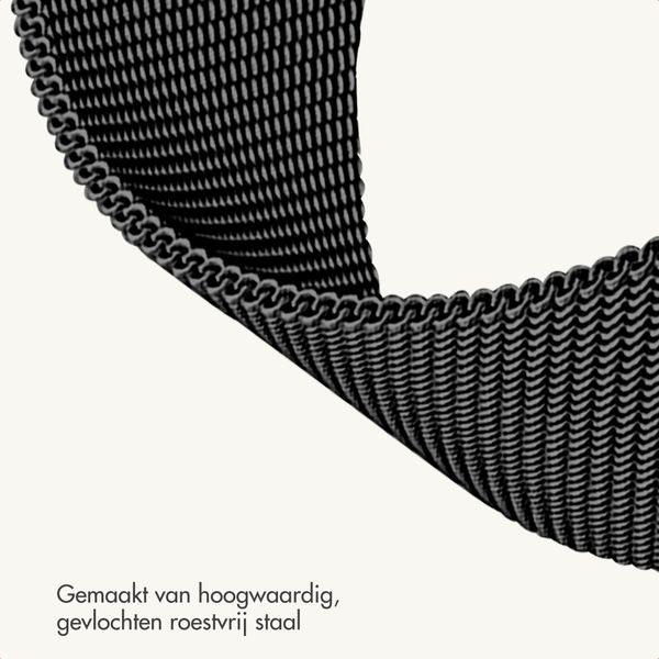 imoshion Milanees magnetisch bandje Samsung Galaxy Watch 9 (40/44mm) / Watch 8 (40/44mm) / Classic (46mm) - Zwart