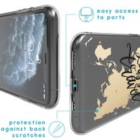 imoshion Design hoesje iPhone 11 Pro - Let's Go Travel / Zwart