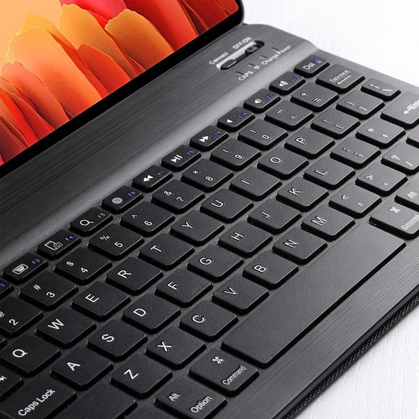 Accezz Bluetooth Keyboard Bookcase Samsung Galaxy Tab A7 - QWERTY / NL - Zwart