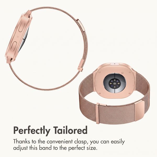 imoshion Milanese Magnetic Band Samsung Galaxy Watch 9 (40/44mm) / Watch 8 (40/44mm) / Classic (46mm) - Rose gold
