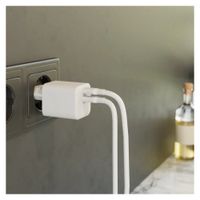 Zens Compact Oplader 2x USB-C 100W - Power Adapter - Wit
