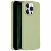 Accezz Liquid Silicone Backcover Apple iPhone 15 Pro Max - Groen
