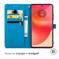 imoshion Mandala Bookcase Motorola Edge 50 Fusion - Turquoise