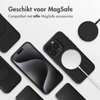 imoshion Color Backcover met MagSafe Apple iPhone 15 Pro - Zwart