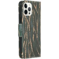 Design Softcase Bookcase iPhone 12 Pro Max - Wild Bladeren