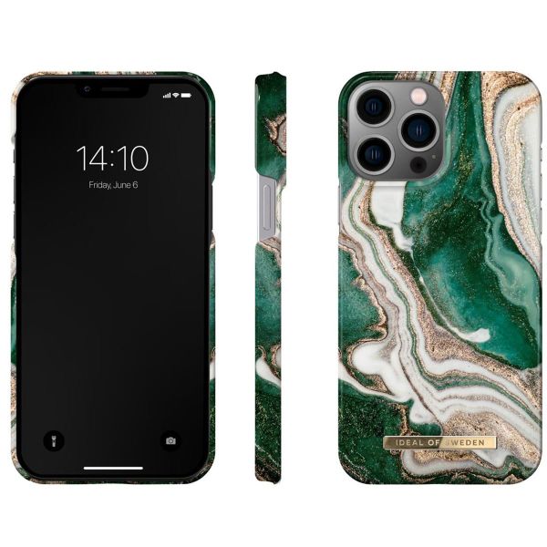 iDeal of Sweden Fashion Backcover iPhone 13 Pro Max - Golden Jade Marble