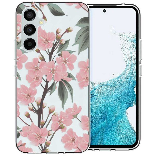 imoshion Design hoesje Samsung Galaxy A54 (5G) - Bloem - Roze / Groen