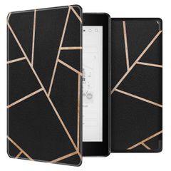 imoshion Design Slim Hard Case Bookcase Kobo Aura One - Black Graphic