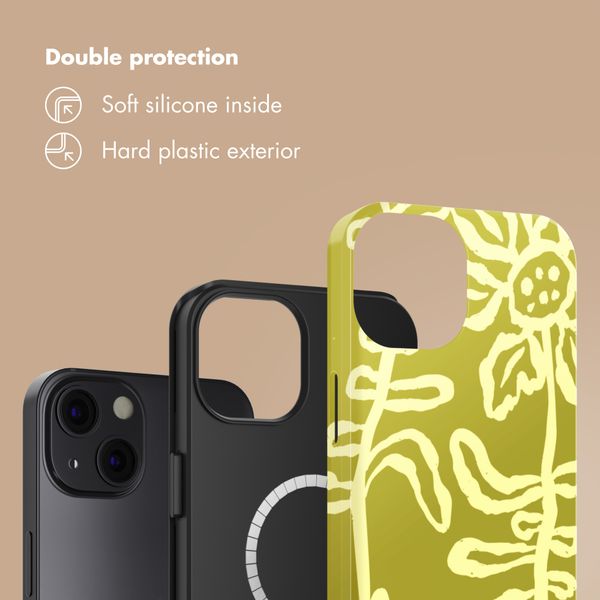 Selencia Vivid Back Cover with MagSafe Apple iPhone 13 - Chalky Bloom