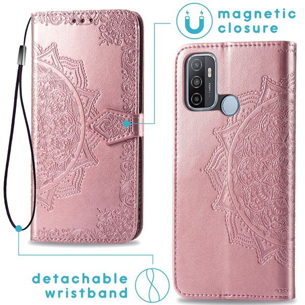 imoshion Mandala Bookcase Oppo A53 / Oppo A53s - Rosé Goud