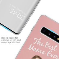 Ontwerp je eigen Samsung Galaxy S10 gel hoesje - Transparant