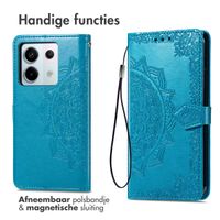 imoshion Mandala Bookcase Xiaomi Redmi Note 13 Pro (5G) / Poco X6 - Turquoise