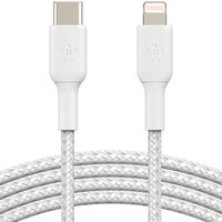 Belkin Boost↑Charge™ Braided Lightning naar USB-C kabel - 2 meter - Wit