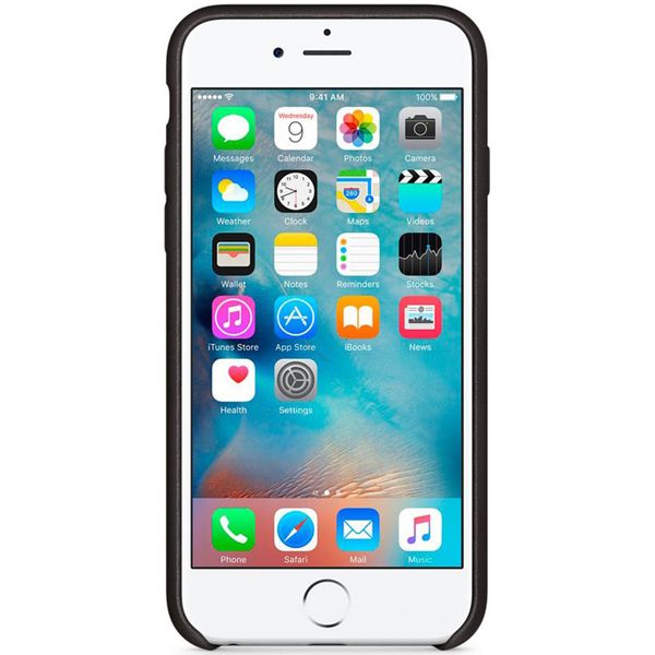 Apple Leather Backcover Apple iPhone 6 / 6s - Black