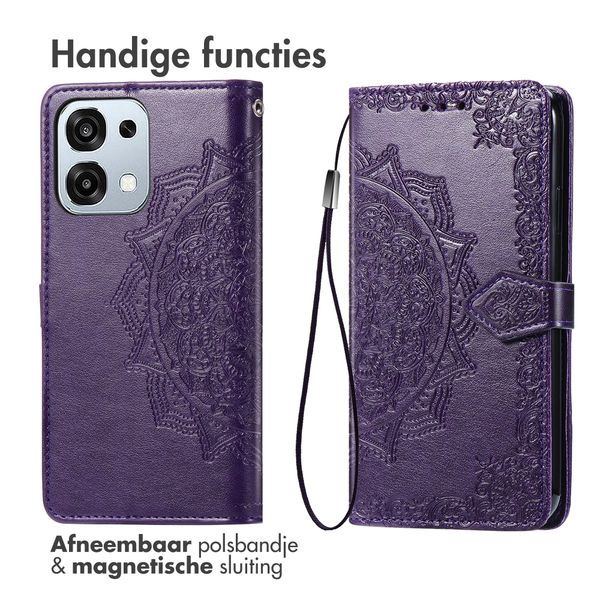 imoshion Mandala Bookcase Oppo A6 Pro (5G) - Paars