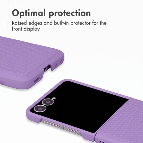 Accezz Grid Back Cover Samsung Galaxy Z Flip 8 - Lilac