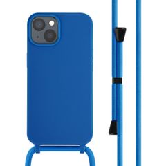 imoshion Siliconen hoesje met koord Apple iPhone 14 - Blauw