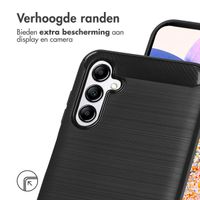 imoshion Brushed Backcover Samsung Galaxy A14 (5G/4G) - Zwart