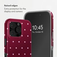Selencia Vivid Back Cover with MagSafe Apple iPhone 16 Pro Max - Happy Dots Burgundy