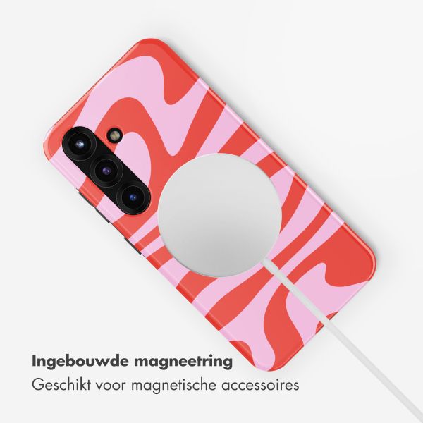 Selencia Vivid Backcover met MagSafe Samsung Galaxy S25 - Dream Swirl Pink