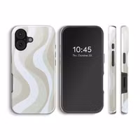 Selencia Vivid Backcover met MagSafe Apple iPhone 17 - Desert Waves Beige