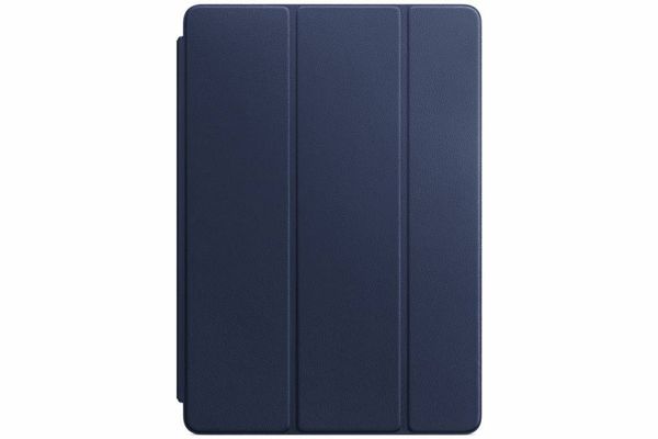 Apple Leather Smart Cover iPad 9 (2021) 10.2 inch / 8 (2020) 10.2 inch / 7 (2019) 10.2 inch / Pro 10.5 (2017) / Air 3 (2019) - Blauw