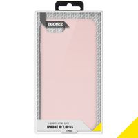 Accezz Liquid Silicone Backcover Apple iPhone SE (2022 / 2020) / 8 / 7 - Roze