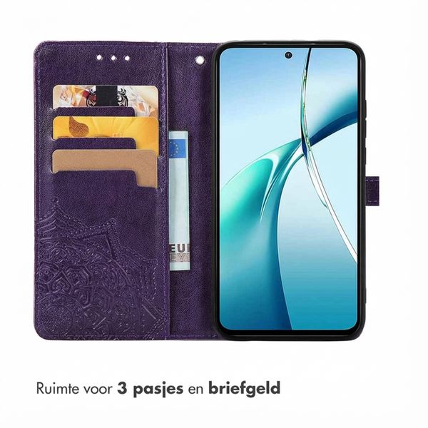 imoshion Mandala Bookcase Motorola Moto G86 Power - Paars