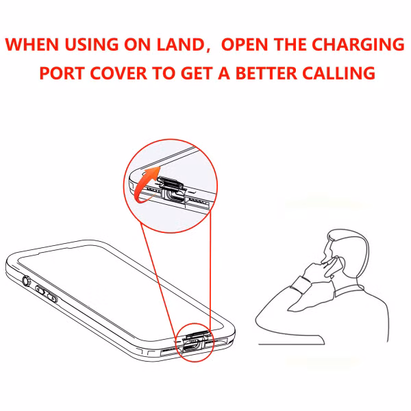 Redpepper Dot Plus Waterproof Backcover Apple iPhone 15 - Zwart