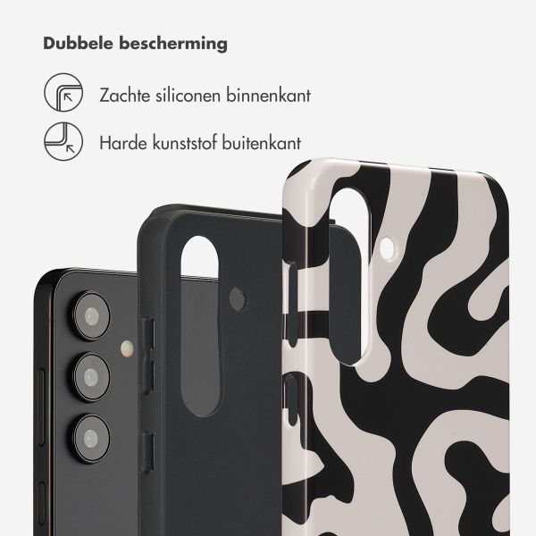 Selencia Vivid Backcover Samsung Galaxy S24 - Art Wave Black