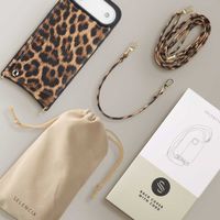 Selencia Nova Telefoonhoes met Koord en Pashouder Apple iPhone Air - Leopard