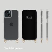 Selencia Backcover met afneembare haakjes Apple iPhone 15 - Transparant