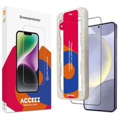Accezz Tempered Glass Full Cover Screenprotector with Applicator Samsung Galaxy S24 Plus / S25 Plus