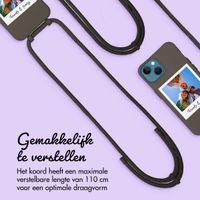 Gepersonaliseerd Color Backcover MagSafe met afneembaar koord en polaroid  iPhone 13 - Black Coffee