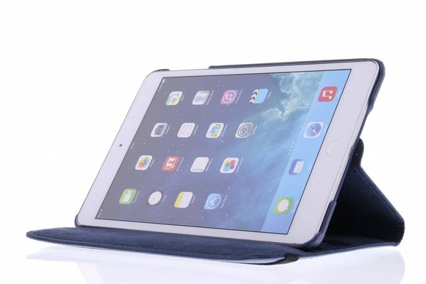 360° Draaibare Bookcase iPad Mini 3 (2014) / Mini 2 (2013) / Mini 1 (2012) - Blauw