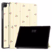imoshion Design Trifold Bookcase Samsung Galaxy Tab A11 Plus / A9 Plus - Garden Stripes
