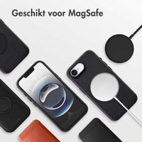 Accezz MagSafe Leather Backcover Apple iPhone 17e / 16e - Onyx Black
