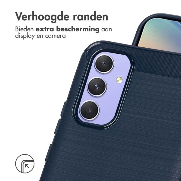 imoshion Brushed Backcover Samsung Galaxy A54 (5G) - Donkerblauw