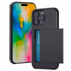 imoshion Backcover met pasjeshouder Apple iPhone 16 Pro Max - Zwart