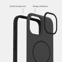 imoshion Color Backcover met Thin MagSafe Ring Apple iPhone 15 - Zwart