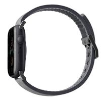 Uniq Straden Waterproof leren bandje Apple Watch Series 1 t/m 10 / SE / Ultra (2) (44/45/46/49 mm) - Rhino Grey