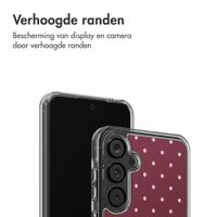 imoshion Design hoesje Samsung Galaxy A55 - Polka Dot Bordeaux
