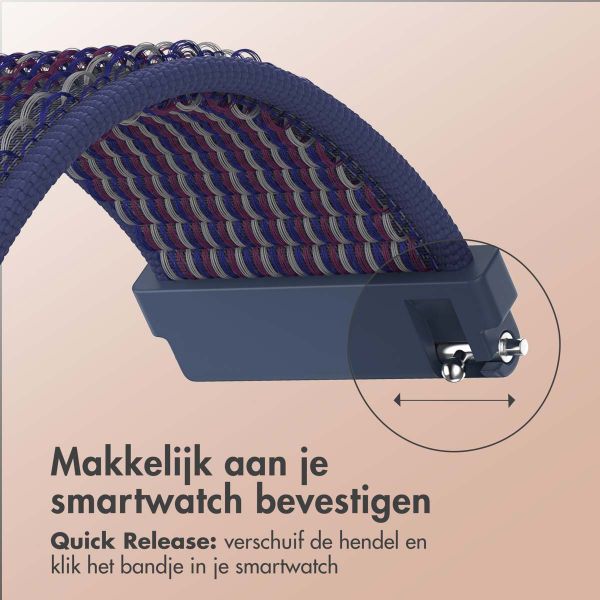 imoshion Nylon bandje klittenband - Universeel 20 mm aansluiting - Indigo